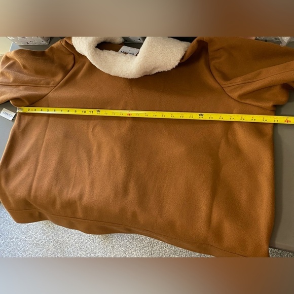 Old Navy Jacket, Soft-Brushed Sherpa-Trimmed, Camel Colour, size 3X NWT - Picture 8 of 10